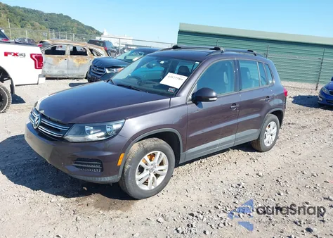 2016 Volkswagen Tiguan S from USA, damaged, VIN WVGAV7AX0GW579181